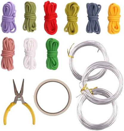 BoFUN Knitted Wire Art Kit for Adults &Teens, Flower Craft Set - Image 5