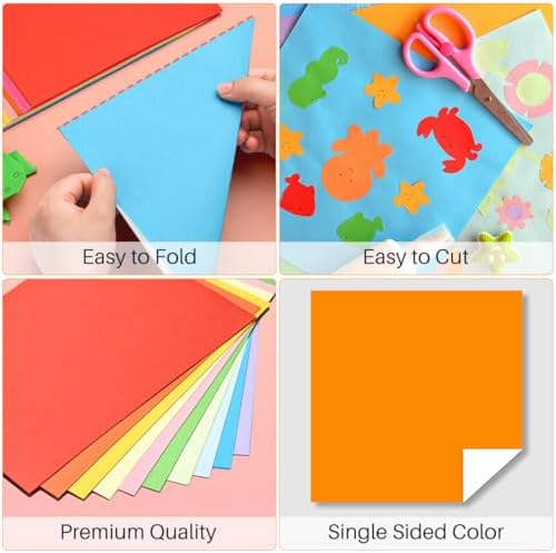 Opret Origami Paper Large Single Sided for Arts and Crafts Projects - Image 4