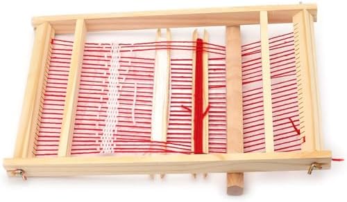 Yesland Weaving Loom Kit for Beginners - Large Wooden Frame Loom 15.6" with Shuttle, Comb & Yarn - Multi-Craft Tapestry Weaving for Kids & Adults - Image 3