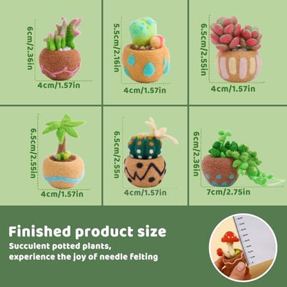 Yizzvb Needle Felting Kit, 6 Pcs Wool Felting kit Felting Tools - Image 2