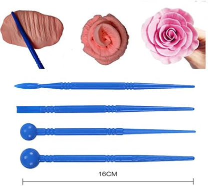 Polymer Clay Tools, Dotting Tools, Nail Art, Air Dry Clay, Sculpting Painting Embossing Scoring Modeling, Ball Stylus Pen, Rock, Silicone, Langqun - Image 2