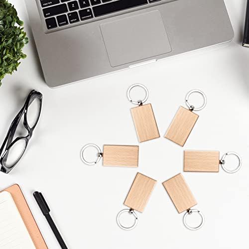 20 Pieces Blank Wooden Key Chain - Image 4
