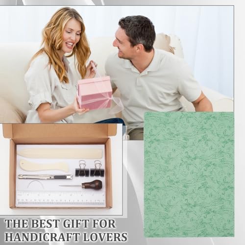 WEBEEDY 4 Sets DIY Bookbinding Kit Complete Book Making Kit DIY Writing Journal Set Bookbinding Starter Kit for Adults Beginners Work Note Taking Travel Business Personal Diary,8X6/15X21cm(A5) - Image 4