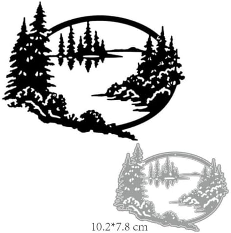 Scrapbooking Die-Cuts, Christmas Metal Cutting Dies for Card Making, Paper Craft Punch Template, Background Embossing Stencils, DIY Album Décor(Christmas Forest-10.2x7.8cm) - Image 4