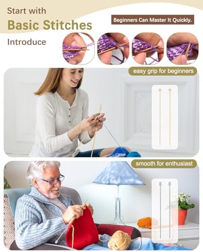 Katech Knitting Kit for Beginner- Learn to Knit Kit for Adults & Kids - Image 3