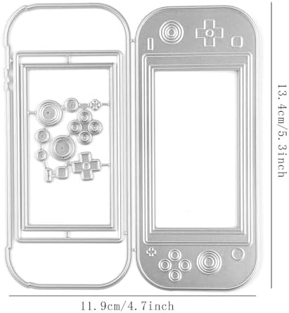 Lapoo Tool Metal Cutting Die for Scrapbooking - Durable, Cut Stencils for DIY Scrapbook Photo Album Decorative Paper Card, Card Making Supplies, Embossing (Game Console Vibrator 5.3 x 4.7 in) - Image 2