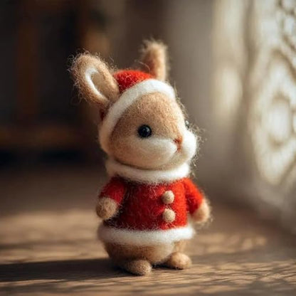Handmade Felt Christmas Friends Collection, 2025 New Needle Felted Wool Animal Ornaments for Holiday Home Decor,Unique Xmas Tree Hanging Figurines & Stocking Stuffer Gifts for Friends Family by Unknown