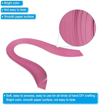 PATIKIL 240pcs Quilling Strips Paper, 3mm x 39cm Origami Paper Quilling Kits for Adults Beginner Art DIY Craft Christmas, Rose Red - Image 3