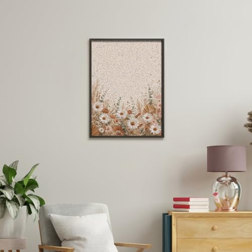 Paint by Numbers Kit for Adults Beginner Art Decor Cream Daisy Pampas - Image 4