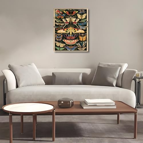 HULDFRDA Paint by Numbers Kit for Adults Butterflies and Moths Paint by Numbers Insect Paint by Number Kits DIY Painting by Numbers Adults' Paint-by-Number Kits Home Wall Decor,16x20 Inch - Image 3