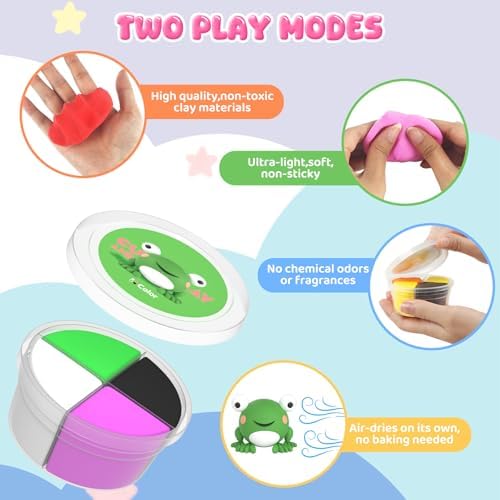 Air Dry Clay Kit for Kids, 10 Animal Boxes with Sculpting Tools - Image 5