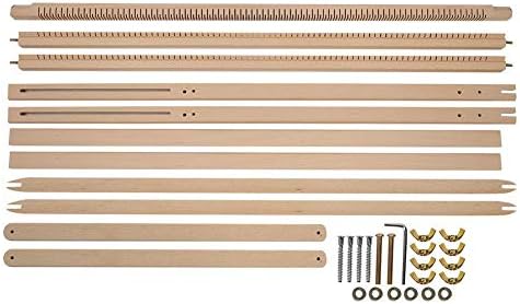 BHDD Weaving Loom,Adjustable DIY BHDD Hand Weaving Machine Hand Knitting Loom Tapestry Hand-Knitted Machine DIY Woven Set with Stand,Extra-Large Frame for Beginner(35 inchex34.6 inchex1.2 inche) - Image 6