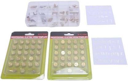 SUNGOOYUE Letter and Number Stencil Burning Kit, 110 Pieces, Easy Installation, Craft Carving Tool for Adults Beginners - Image 3