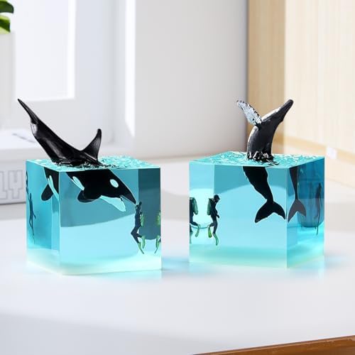 Large Square Resin Molds Silicone,3 Pcs Silicone Square Molds for Epoxy Resin(4.2",3.1",2.7"),for Flower Preservation,Epoxy Resin Crafts,Home Office Decoration - Image 3