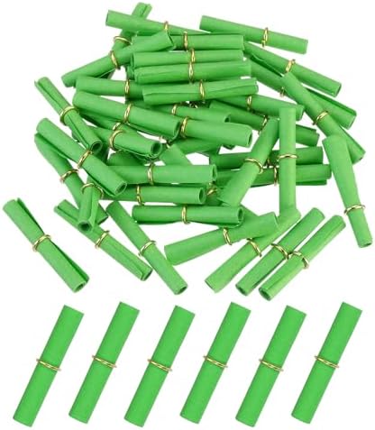 MECCANIXITY 120Pcs Message Paper Scrolls 3x6cm Lucky Wishing Dark Green by MECCANIXITY