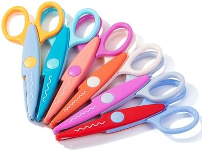 Mr. Pen- Craft Scissors Decorative Edge, 6 Pack, Jewel Colors by MrPen