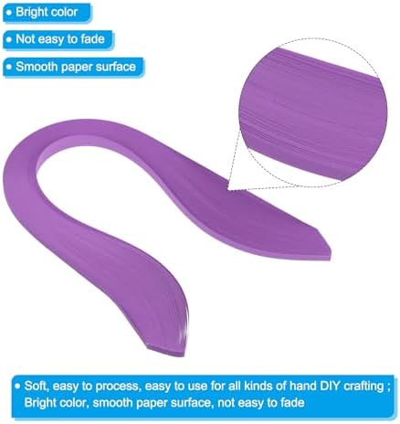 PATIKIL Quilling Strips Paper 600pcs 5mm 39cm Origami Paper Quilling Kits for Art DIY Craft Christmas, Violet Purple - Image 3