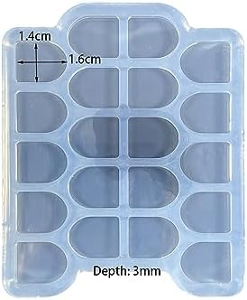 Mini Door Shape Earring Molds Small Resin Mold Silicone Mold for DIY Earrings, Ear Studs, Pendant, Jewelry Making Crafts, Chocolate Mold for Cake Candy - Image 2