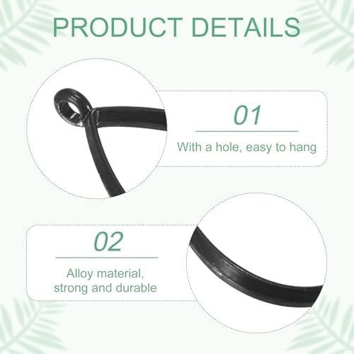M METERXITY 20-Pack Open Bezels for Resin, Teardrop Shape Open Back Bezel Pendants for Resin Jewelry Making/DIY Earrings Necklace, Alloy Hollow Frame Pendants [Black] - Image 2