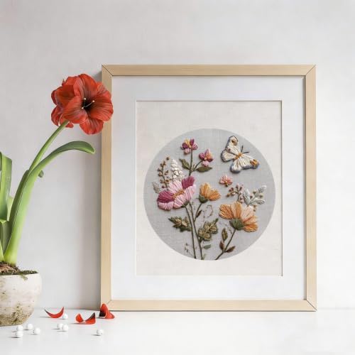 3 Packs Embroidery Kit for Adults, Embroidery for Beginners (Flower-1) - Image 6
