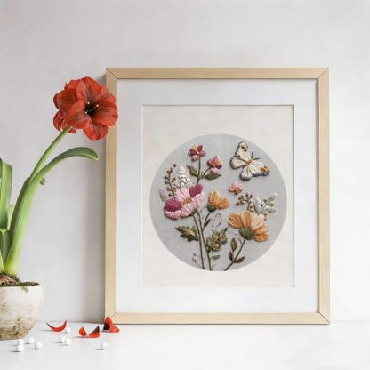 3 Packs Embroidery Kit for Adults, Embroidery for Beginners (Flower-1) - Image 6