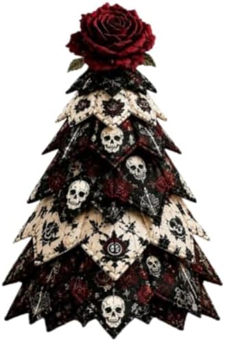 2026 New Christmas & Halloween DIY Quilted Fabric Tree Kit, 3D Layered Sewing Craft Set for Beginners, Christmas Tree Quilt Kit, Handmade Tabletop Holiday Decor, Gift for Craft Lover by Unknown