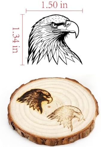 AIMOADO 1.5" Eagle Head Branding Iron for Wood Hats Leather BBQ & Steak - Image 2