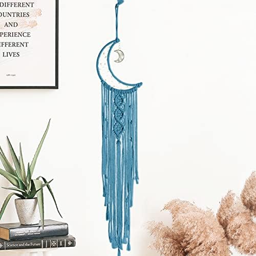 JeogYong Macrame Kit, DIY Moon Dream Catcher Macrame Kits for Kids & Adults Beginners, Includes Metal Hoop Rings Macrame Cord or More Craft Supplies and Materials for Bohemian Wall Decor Dreamcatcher - Image 3