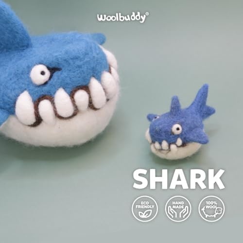 Woolbuddy Needle Felting Starter Kit (Shark) for Adults with Tool & Guide - Image 2