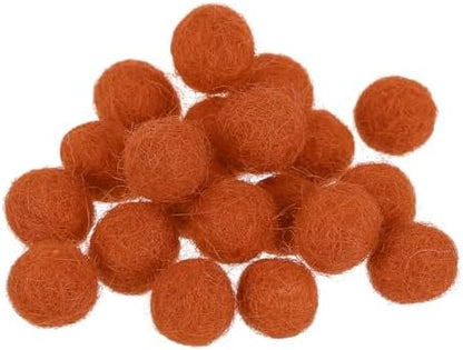 PATIKIL Wool Felt Balls Beads Wool Felting Pom 1cm 10mm Coffee for Home Decor DIY Crafts Handcrafts Project Pack of 20 by PATIKIL