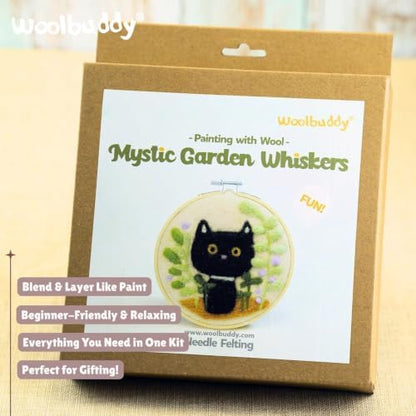 Woolbuddy Wool Painting Felting Hoop Kit (Mystic Garden) for Beginner Adult - Image 2