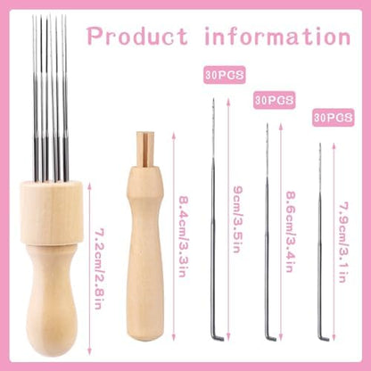Complete Wool Felting Tools, Needle Felting Kit, Needle Felting Tools with 90Pcs Needle Felting Needles, 3Pcs Needle Bottles,2Pcs Needle Felting Pen,Needle Felting Tools for Beginner,Professional - Image 2