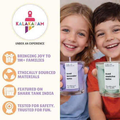Kalakaram Latte Candle Making Kit | Make 3 Aromatic Candles with Natural Soy Wax | Perfect for Beginners, Home Décor & Gift Set | DIY Candle Kit for Home Décor, Gifting & Hobby Craft (Latte Theme) - Image 6