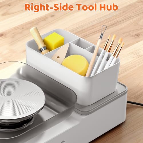 Skirfy Pottery Wheel for Adults Kids,Clay Craft Set for Ages 6-12 - Image 4