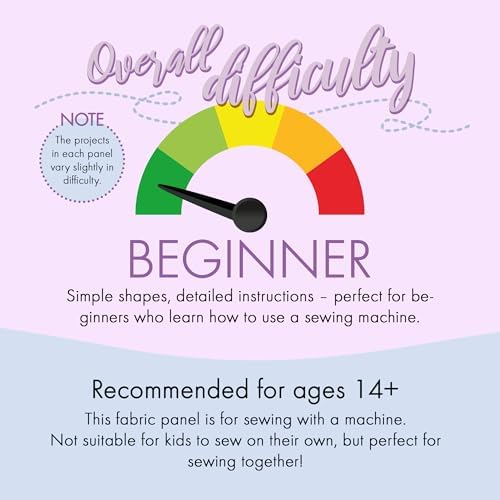 kullaloo Fabric Sewing kit for Beginners - with Video Instructions - Cut & Sew Fabric Panel with Unicorn and Fairy - DIY Carft for Girls (Magic World) - Image 4