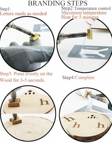 5/8" 26 Pcs Wood Burning Letter Kit, Mini Lowercase Letter Branding Iron - Image 4