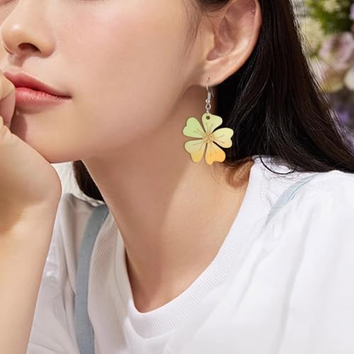 90Pcs Unfinished Wooden Earring Charms Unfinished Wood Cutouts Flower Mushroom Leaf Wood Pieces Wooden Earring Blanks for Painting Crafts Hainging Ornament Home Dercoration - Image 5