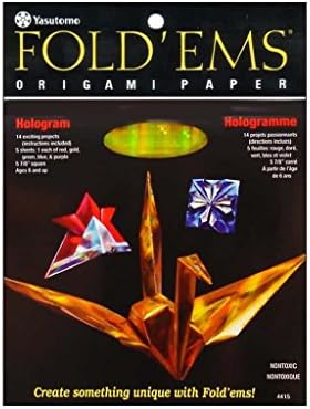 Yasutomo Fold'ems Origami Paper hologram 5 7/8 in. pack of 5 by Yasutomo