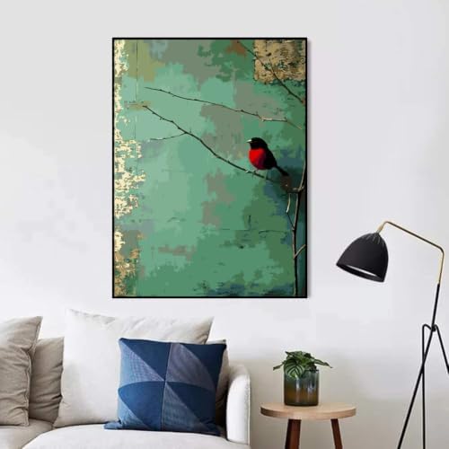 Birds Plant Paint by Numbers Kit for Adults, Color By Numbers for Adults - Image 4
