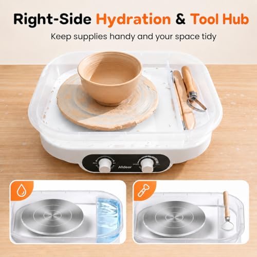 Alldeer Pottery Wheel for Adults, Beginners, Kids, Complete Kit - Image 6