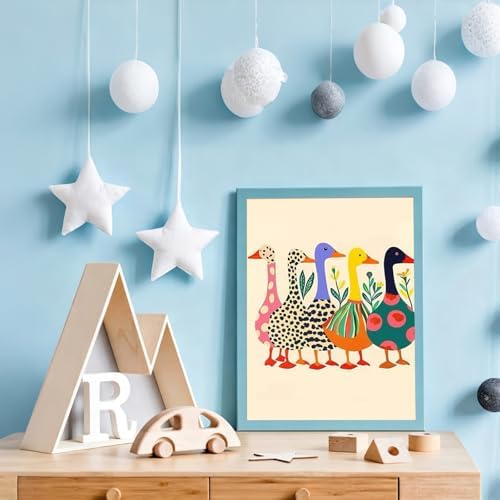 Duck Paint by Numbers Kit for Adults Beginner & Kids with Frame 8x12inch - Image 3