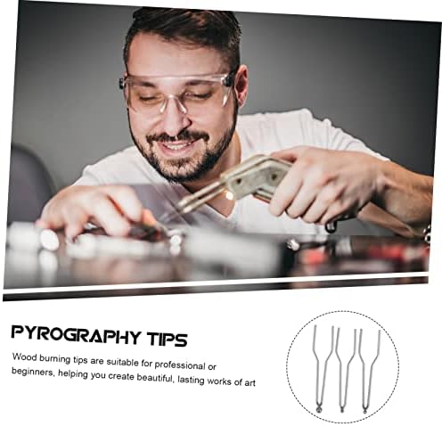 WOONEKY 9pcs Pyrography Tips for Wood Burning Pen Lightweight Compact Nibs Suitable for Beginners and Professionals for Creating Lasting Artworks - Image 5