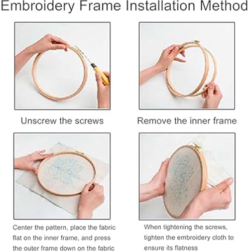 Huacan Embroidery Kit for Beginners Adults, Easy Needlepoint Kits for Adults with Stamped Embroidery Patterns. (House) - Image 7