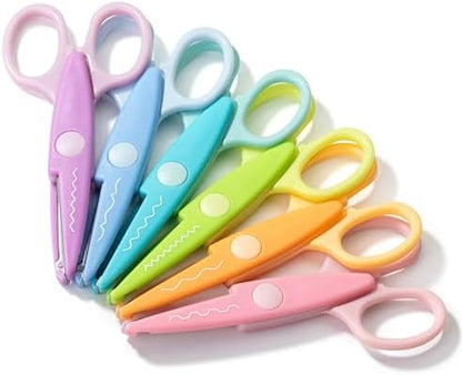 Mr. Pen- Craft Scissors Decorative Edge, 6 Pack, Rainbow by MrPen
