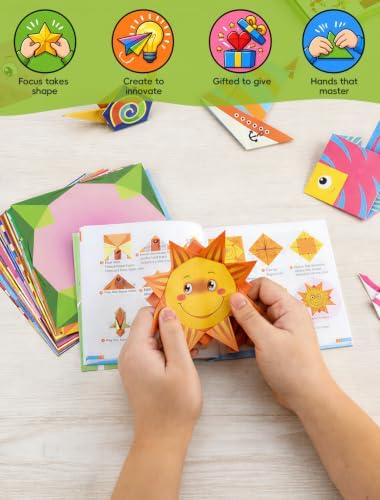 hapray Origami Kit for Kids, 98 Paper with 47 Patterns, Origami Instruction - Image 6