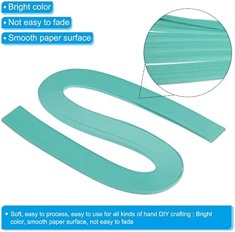 PATIKIL Quilling Strips Paper 120pcs 1/8"(3mm) 54cm Origami Paper Quilling Strip for Art DIY Hand Craft Christmas Blue Green - Image 3
