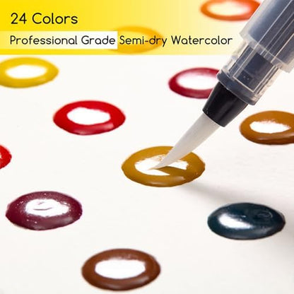 MEEDEN Portable Watercolor Paint Set: Travel Watercolor Kit 1 Pack - Image 3