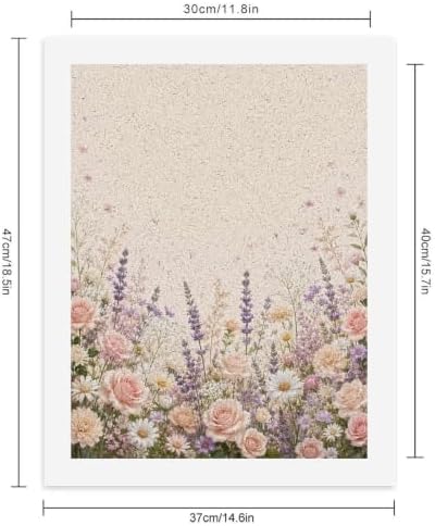 Paint by Numbers Kit for Adults Beginner Art Decor Cream Rose Meadow - Image 2