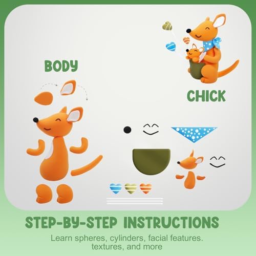 LOUFOR Air Dry Clay Kits for Kids, 12 Boxes - Image 3