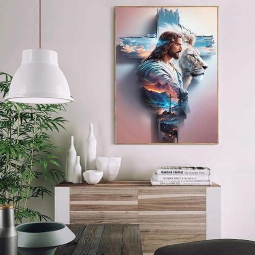AIBOERL Paint by Numbers Kit for Adults Beginner, Religion Jesus, 12×16In - Image 2